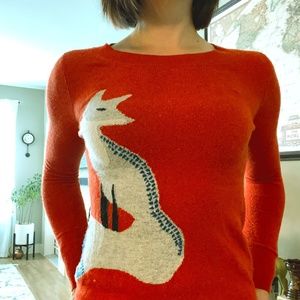 LOFT 25% Wool Fox Sweater